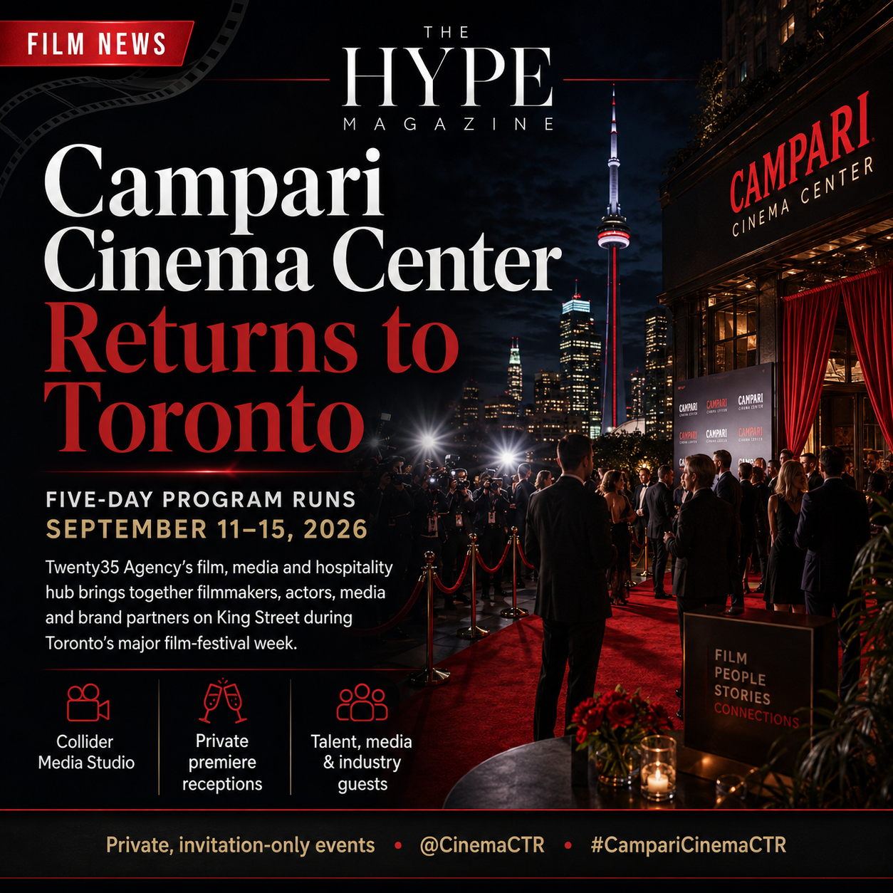 Film News Campari Cinema Center Returns to Toronto
